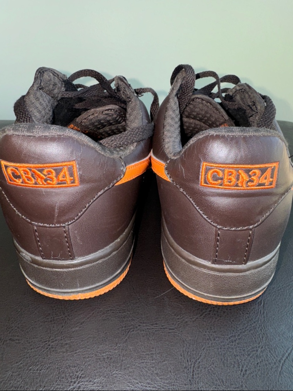 MAKE OFFER Charles Barkley Nike Air Force 1 CB34 Brown Shoes Orange CB34 s10 - Picture 10 of 16